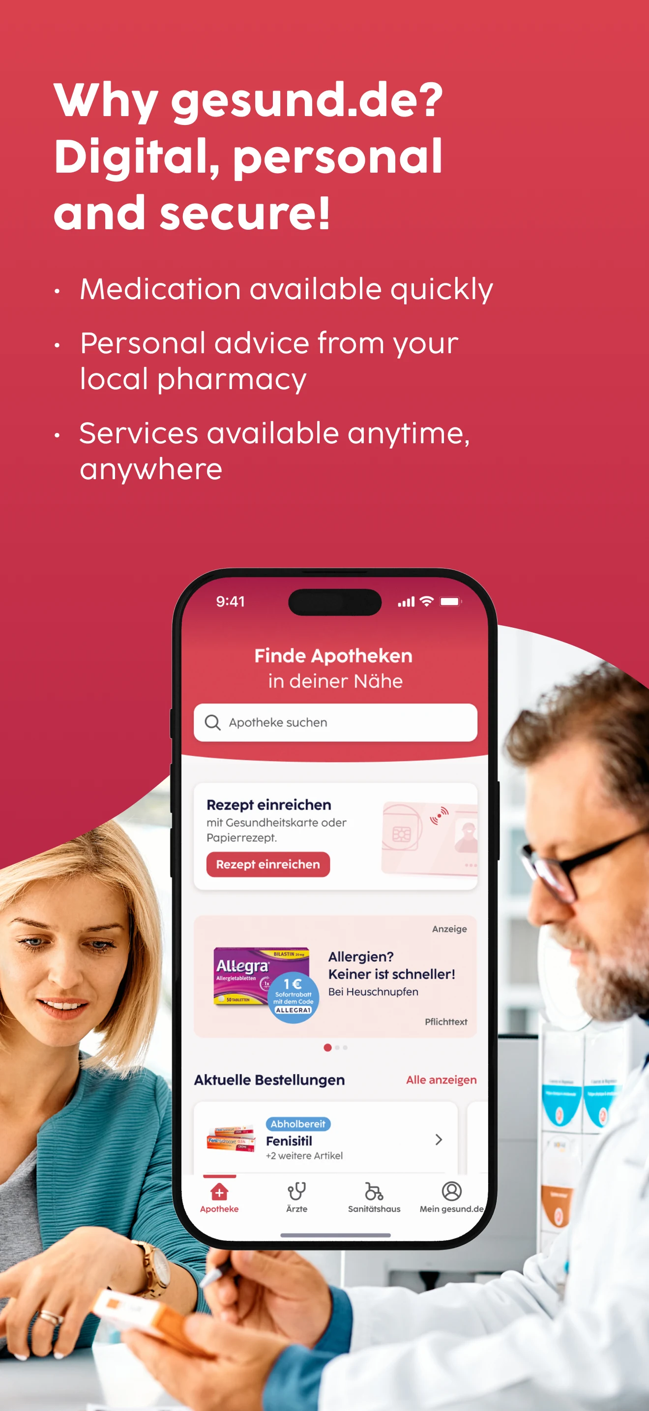 gesund.de - E-Prescription App screenshot